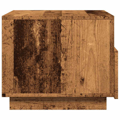 Tavolino da Salotto con Luci LED Legno Antico 50x49x40 cm | homemem39