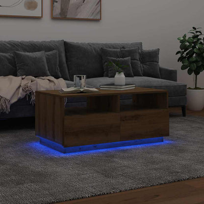 Tavolino da Salotto con Luci LED