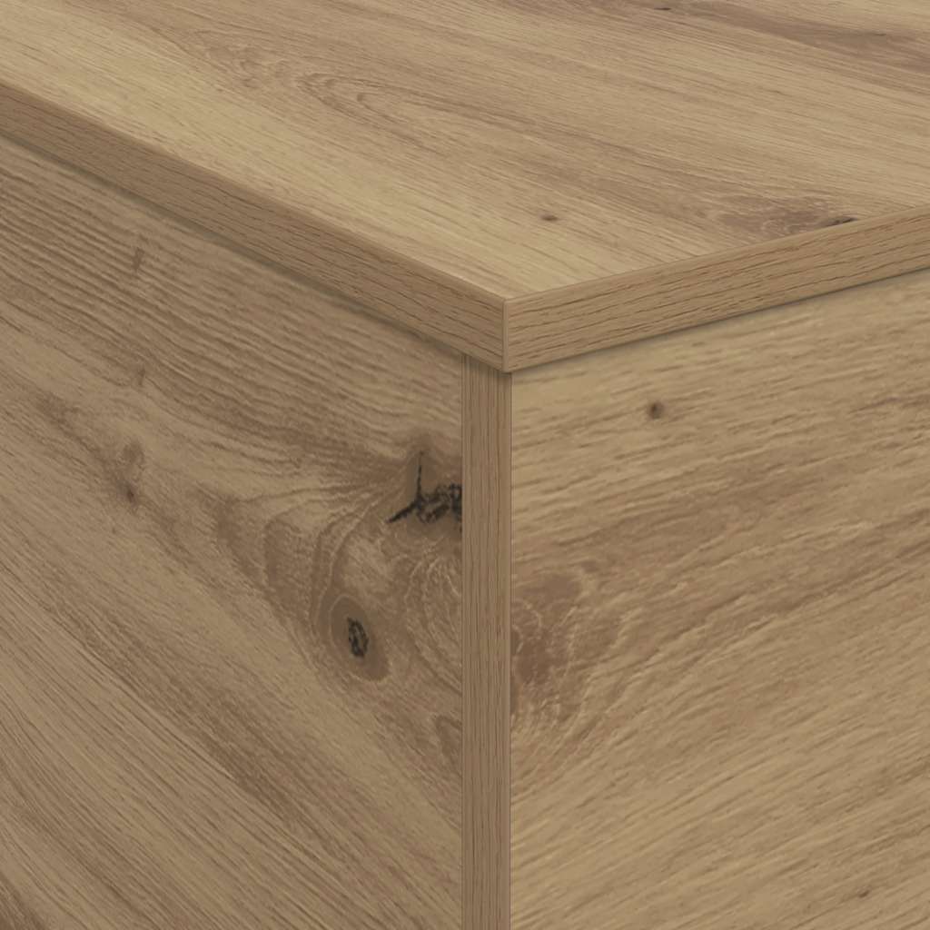 Tavolino da Salotto con Luci LED Rovere Artigianale 90x50x40 cm | homemem39