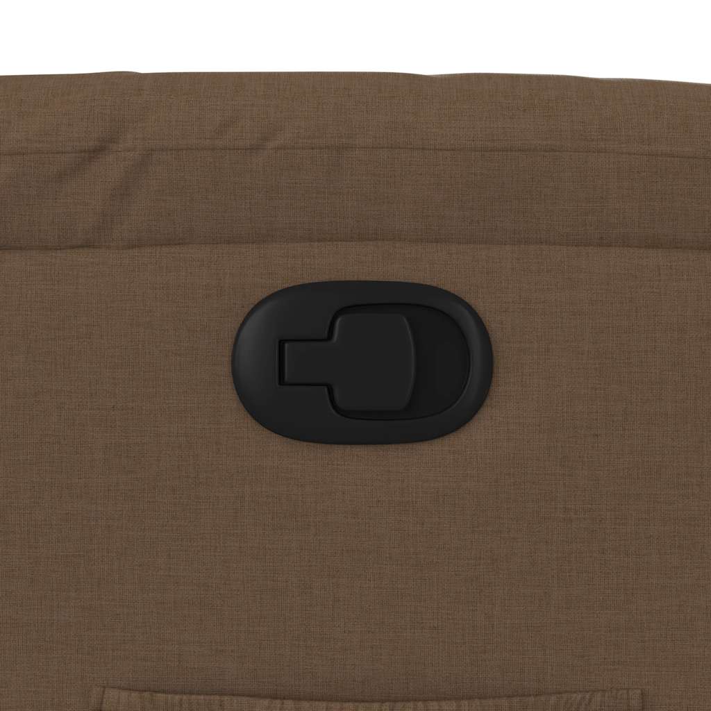 Poltrona Reclinabile in Tessuto Marrone - homemem39