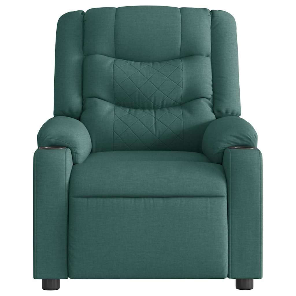 Poltrona Reclinabile in Tessuto Verde Scuro | homemem39