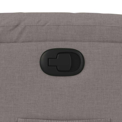 Poltrona Reclinabile in Tessuto Tortora - homemem39