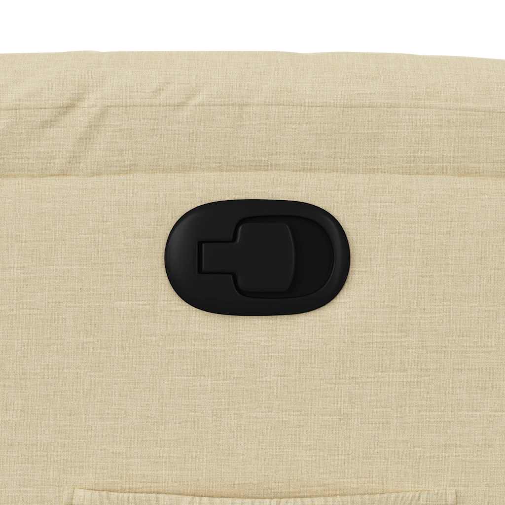 Poltrona Reclinabile in Tessuto Crema - homemem39