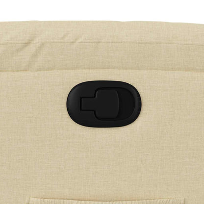 Poltrona Reclinabile in Tessuto Crema - homemem39