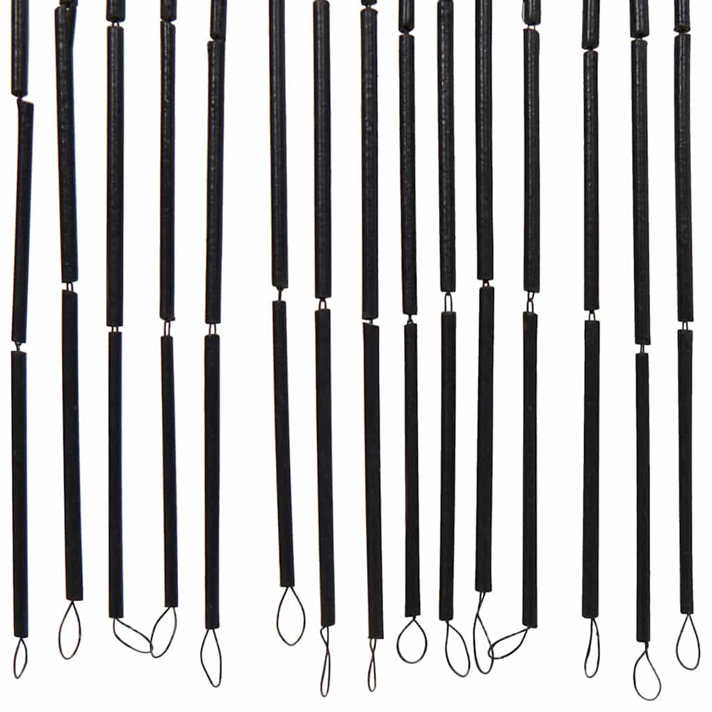 Tenda Antimosche per Porte Stampa Palma 100x200 cm Bambù - homemem39