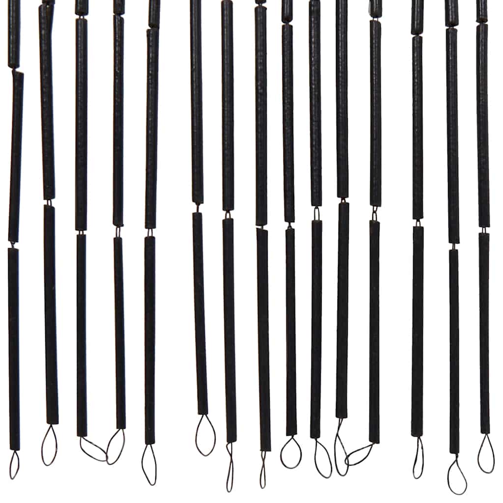 Tenda Antimosche per Porte Stampa Palma 100x220 cm Bambù - homemem39