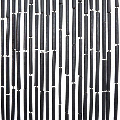 Tenda Antimosche per Porte Grigio Scuro 56x185 cm Bambù - homemem39