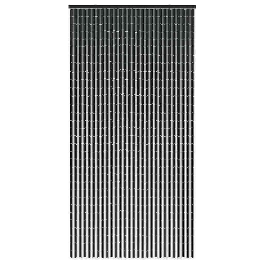 Tenda Antimosche per Porte Grigio Scuro 100x220 cm Bambù - homemem39
