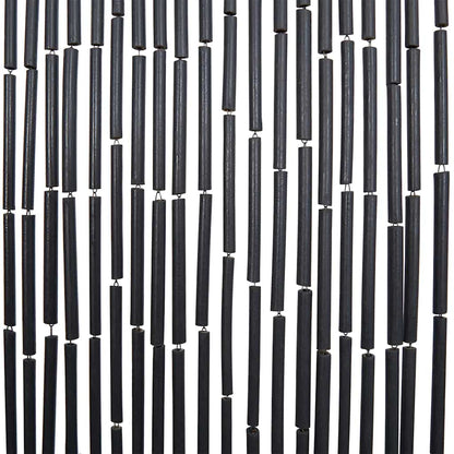 Tenda Antimosche per Porte Grigio Scuro 100x220 cm Bambù - homemem39
