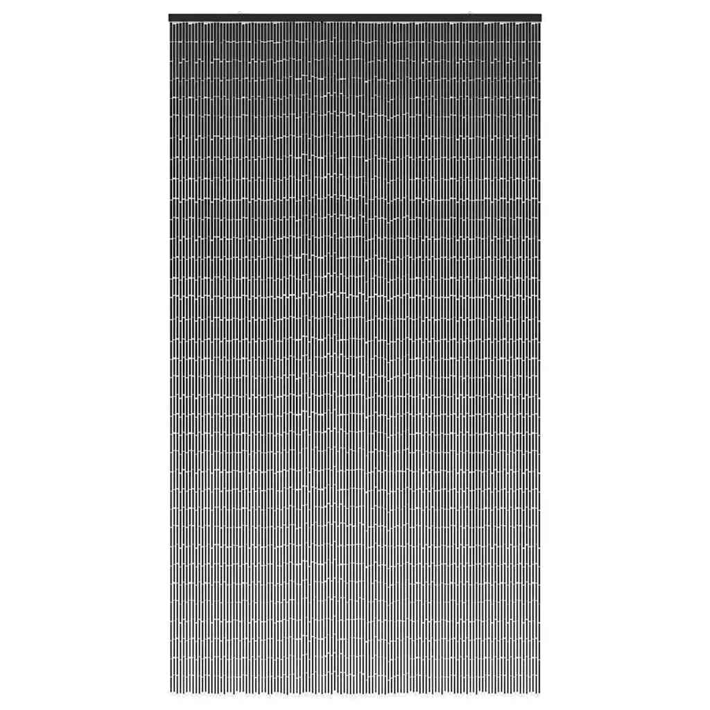 Tenda Antimosche per Porte Grigio Scuro 120x220 cm Bambù - homemem39