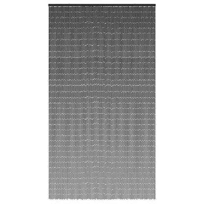 Tenda Antimosche per Porte Grigio Scuro 120x220 cm Bambù - homemem39
