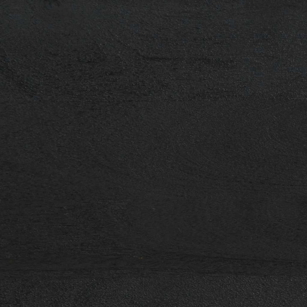 Comodino Nero 40x33x46 cm in Legno Massello di Mango | homemem39