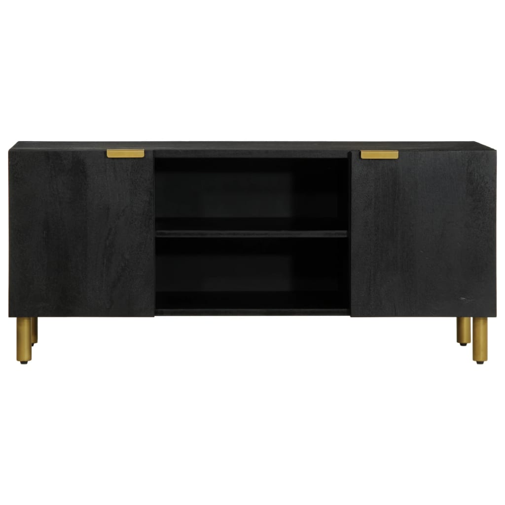 Mobile Porta TV Nero 105x33x46 cm in Legno Multistrato - homemem39