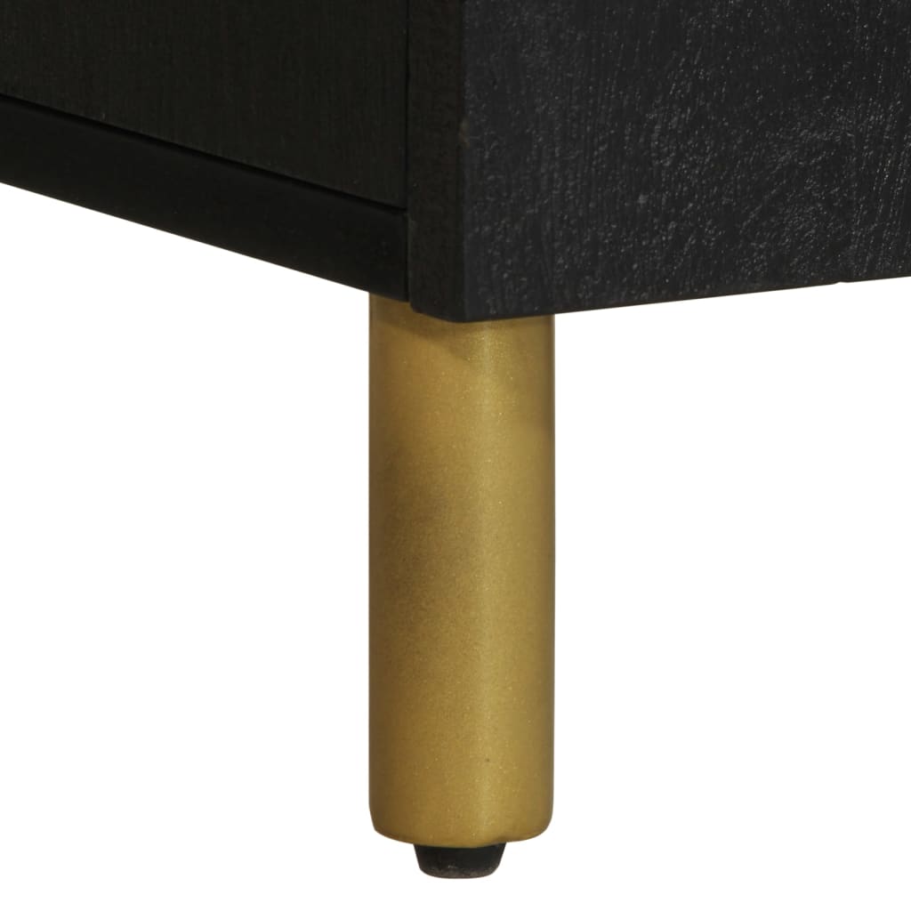 Mobile Porta TV Nero 105x33x46 cm in Legno Multistrato - homemem39