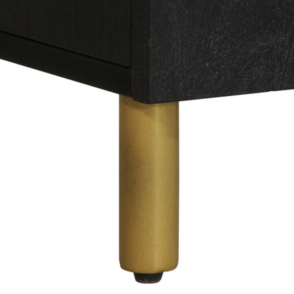 Mobile Porta TV Nero 105x33x46 cm in Legno Multistrato - homemem39