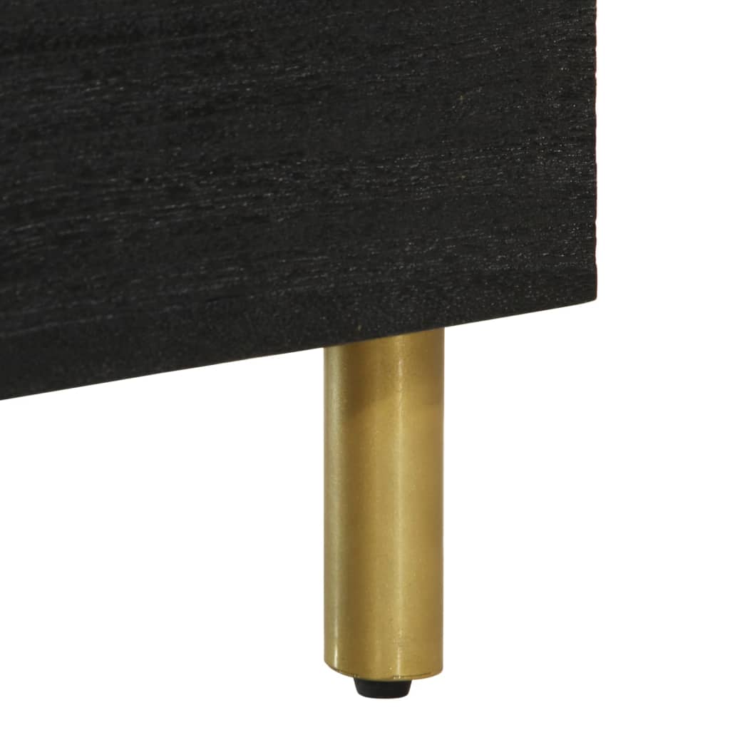 Mobile Porta TV Nero 70x33x46 cm in Legno Multistrato - homemem39