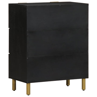 Credenza Nera 60x33x75 cm in Legno Multistrato