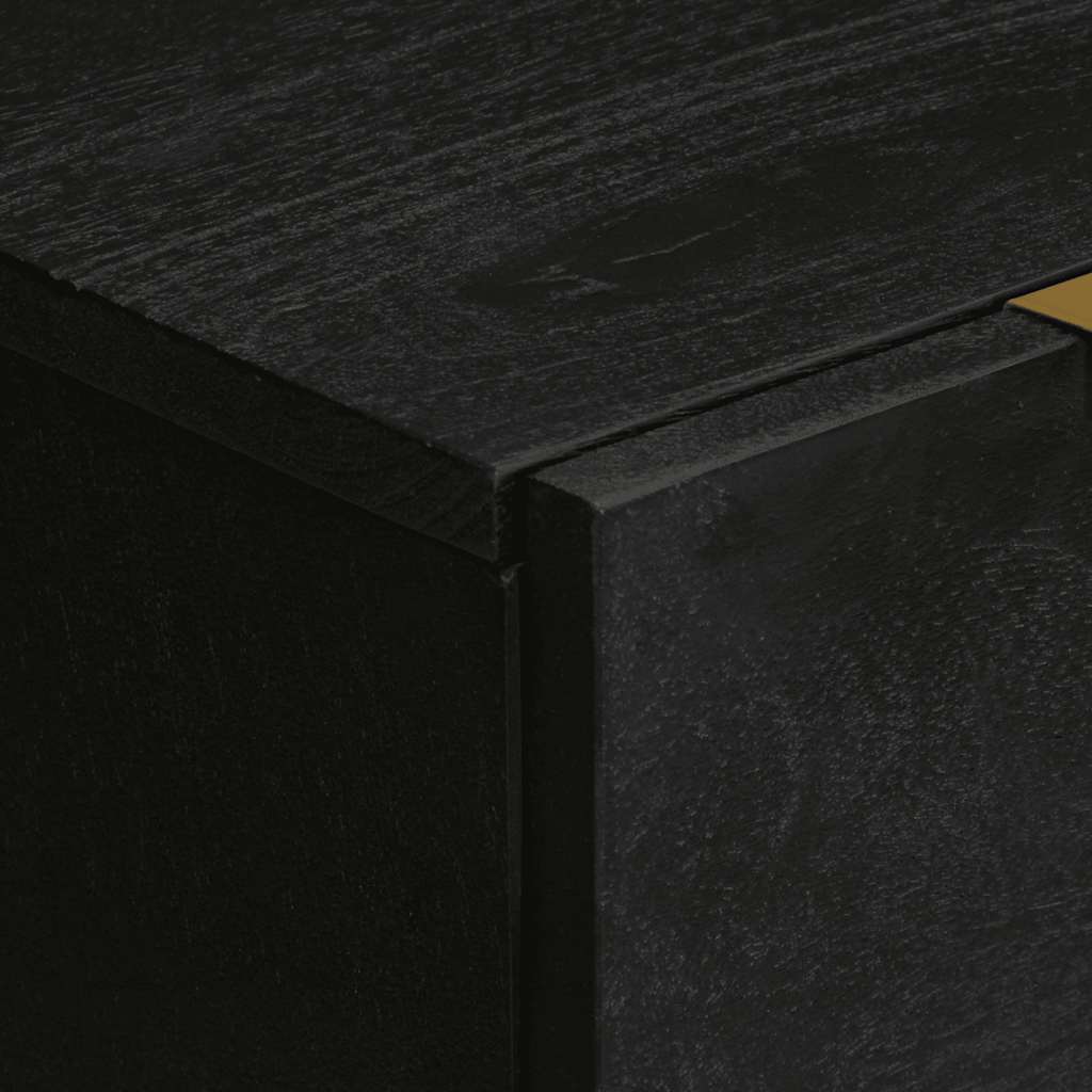 Credenza Nera 60x33x75 cm in Legno Multistrato