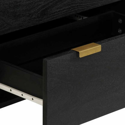 Credenza Nera 60x33x75 cm in Legno Multistrato