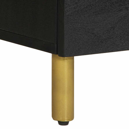 Credenza Nera 60x33x75 cm in Legno Multistrato
