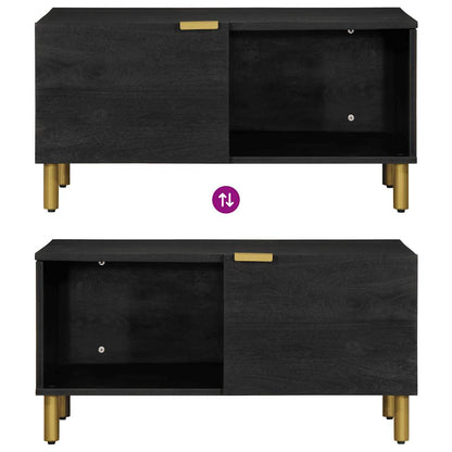 Tavolino da Salotto Nero 80x50x40 cm in Legno Multistrato | homemem39
