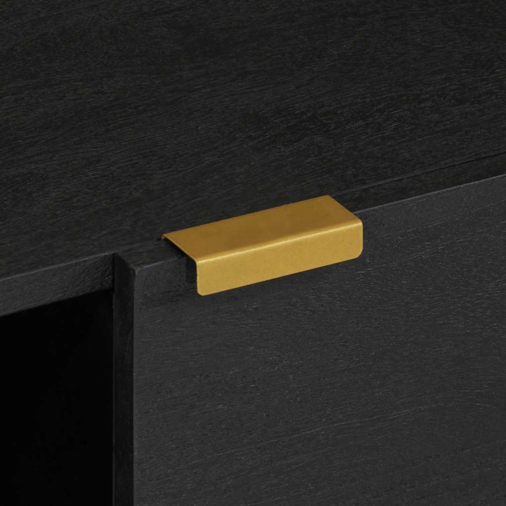 Tavolino da Salotto Nero 80x50x40 cm in Legno Multistrato | homemem39