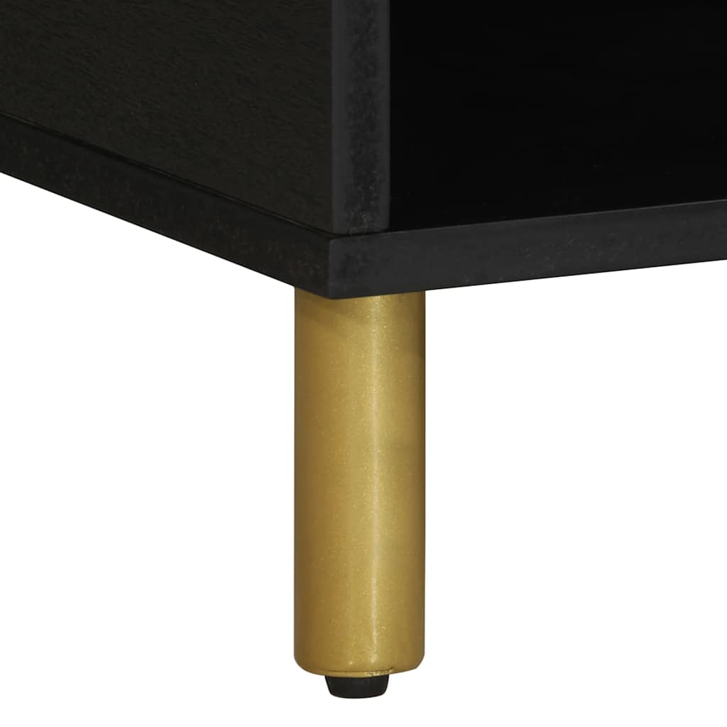 Tavolino da Salotto Nero 80x50x40 cm in Legno Multistrato | homemem39