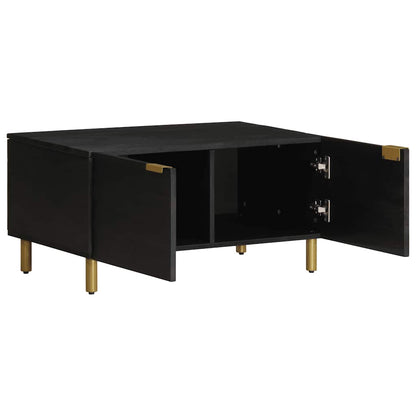 Tavolino da Salotto Nero 80x50x40 cm in Legno Multistrato