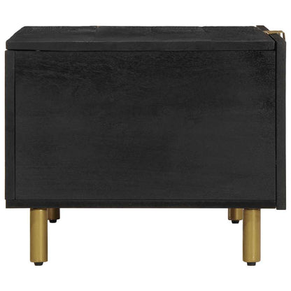 Tavolino da Salotto Nero 80x50x40 cm in Legno Multistrato