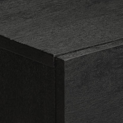 Comodino Nero 50x33x60 cm in Legno Multistrato - homemem39