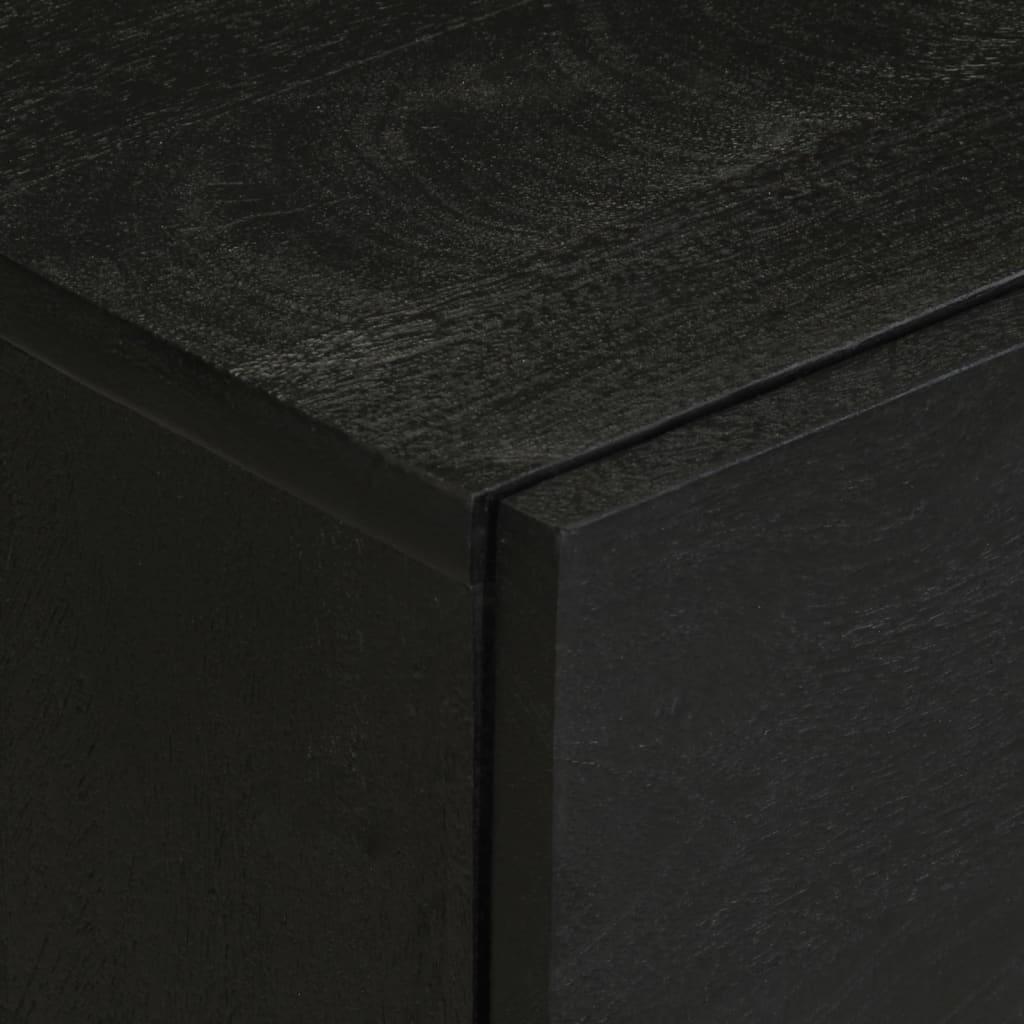 Comodino Nero 50x33x62 cm in Legno Multistrato - homemem39