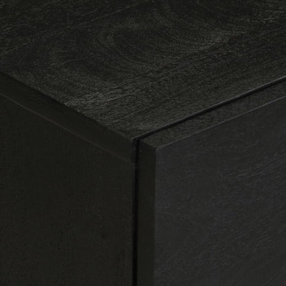 Comodino Nero 50x33x62 cm in Legno Multistrato - homemem39