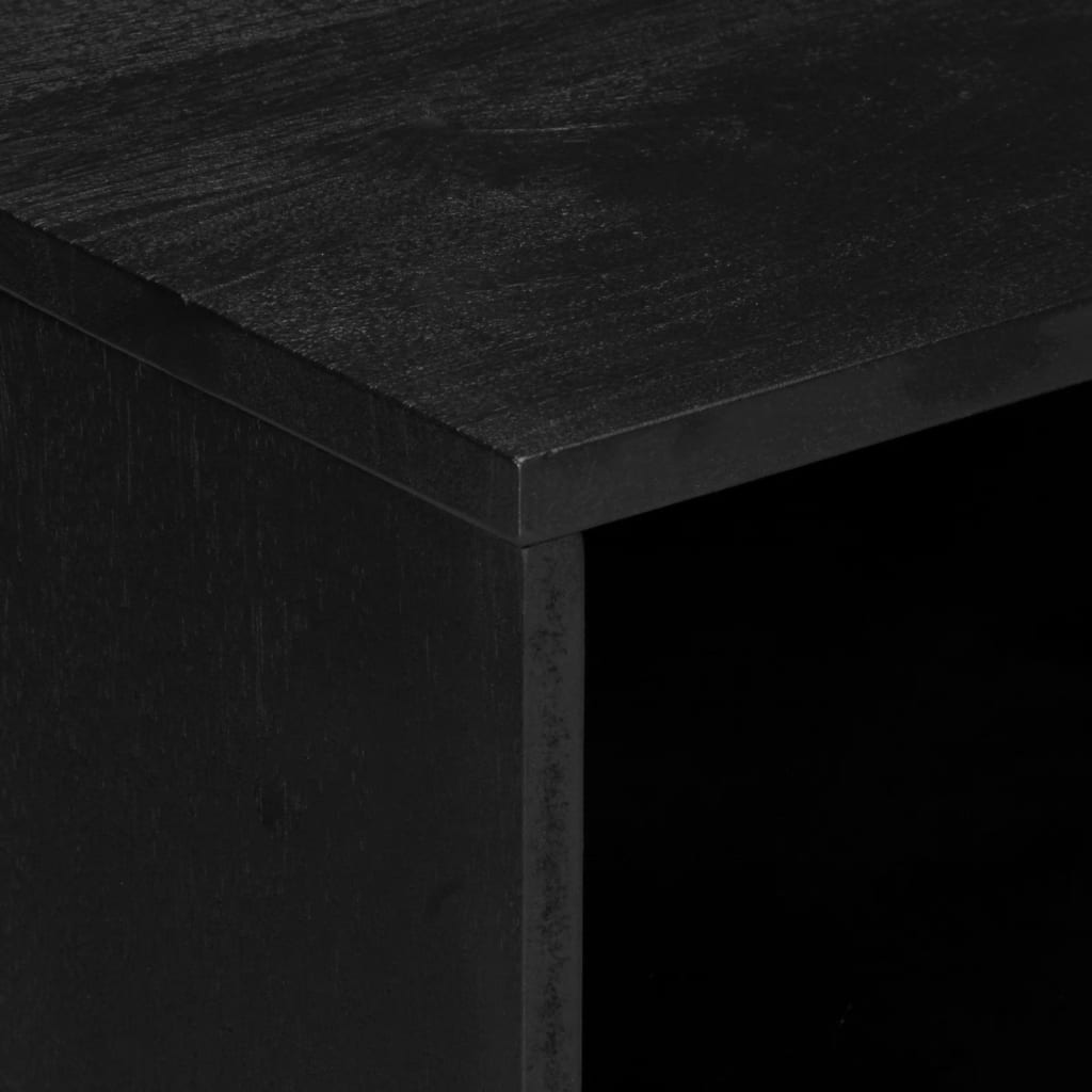 Comodino Nero 50x33x62 cm in Legno Multistrato - homemem39
