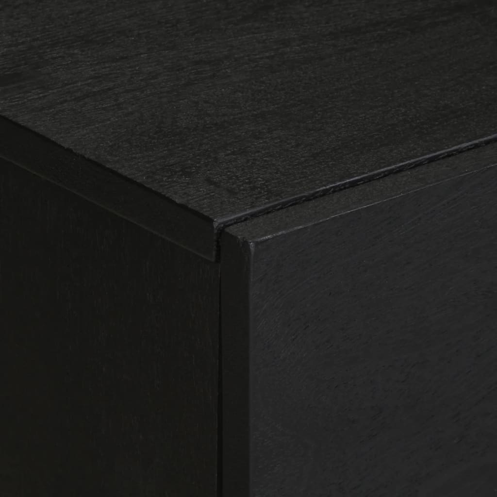 Comodino Nero 50x33x60 cm in Legno Multistrato - homemem39