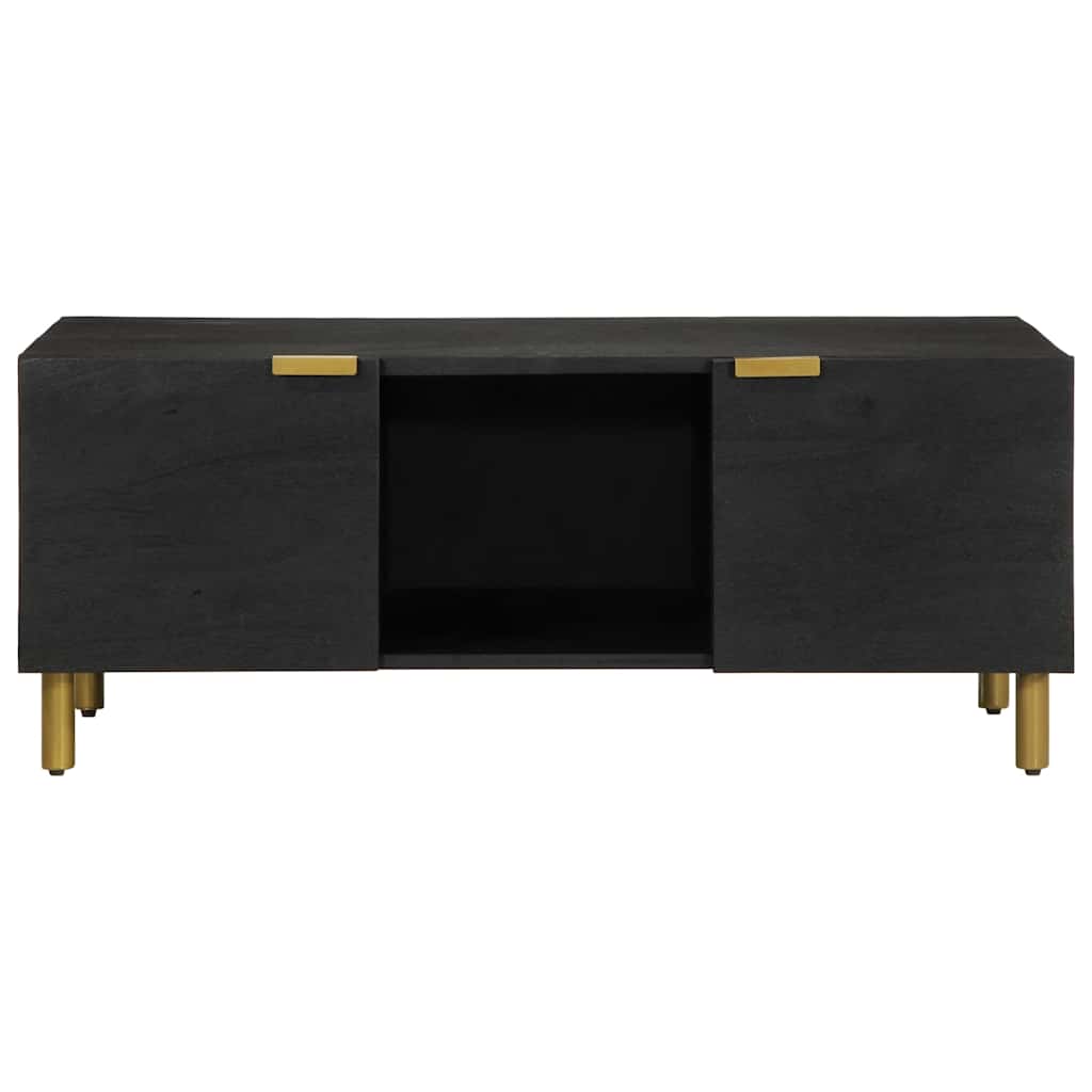 Tavolino da Salotto Nero 100x54x40 cm in Legno Multistrato