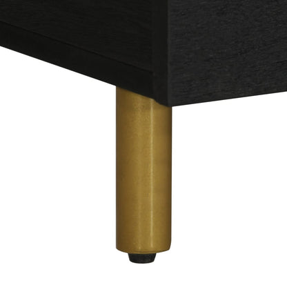 Tavolino da Salotto Nero 100x54x40 cm in Legno Multistrato