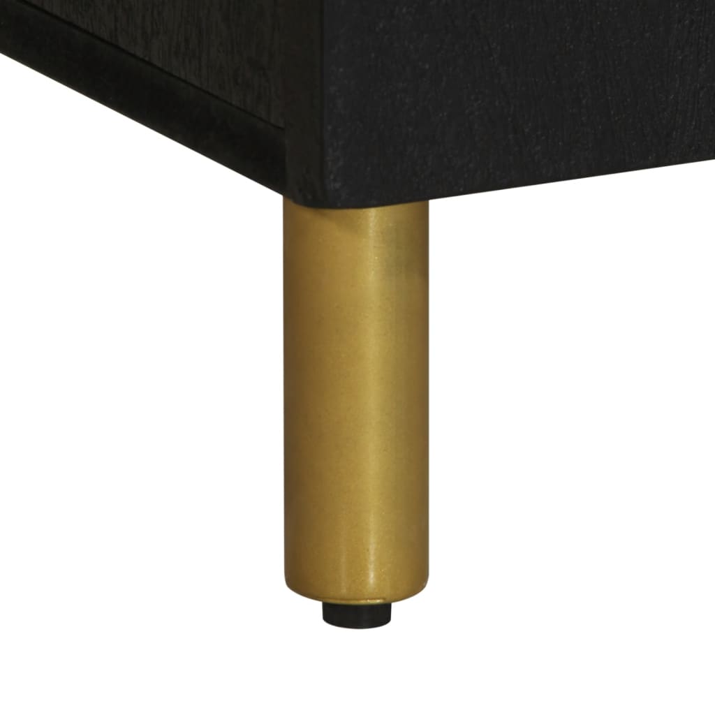 Mobile Porta TV Nero 105x33x46 cm in Legno Multistrato - homemem39