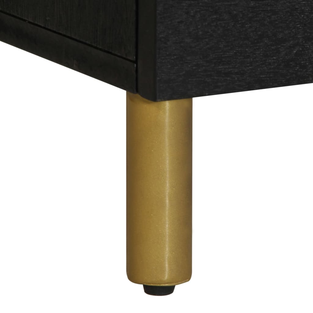 Mobile Porta TV Nero 100x33x46 cm in Legno Multistrato - homemem39