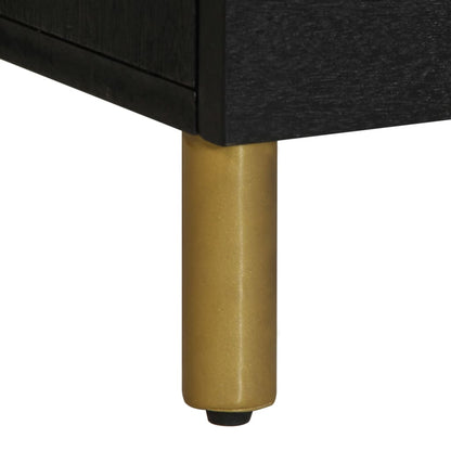 Mobile Porta TV Nero 100x33x46 cm in Legno Multistrato - homemem39