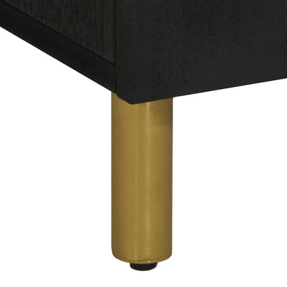 Mobile Lavabo da Bagno Nero 62x33x58 cm in Legno Multistrato | homemem39