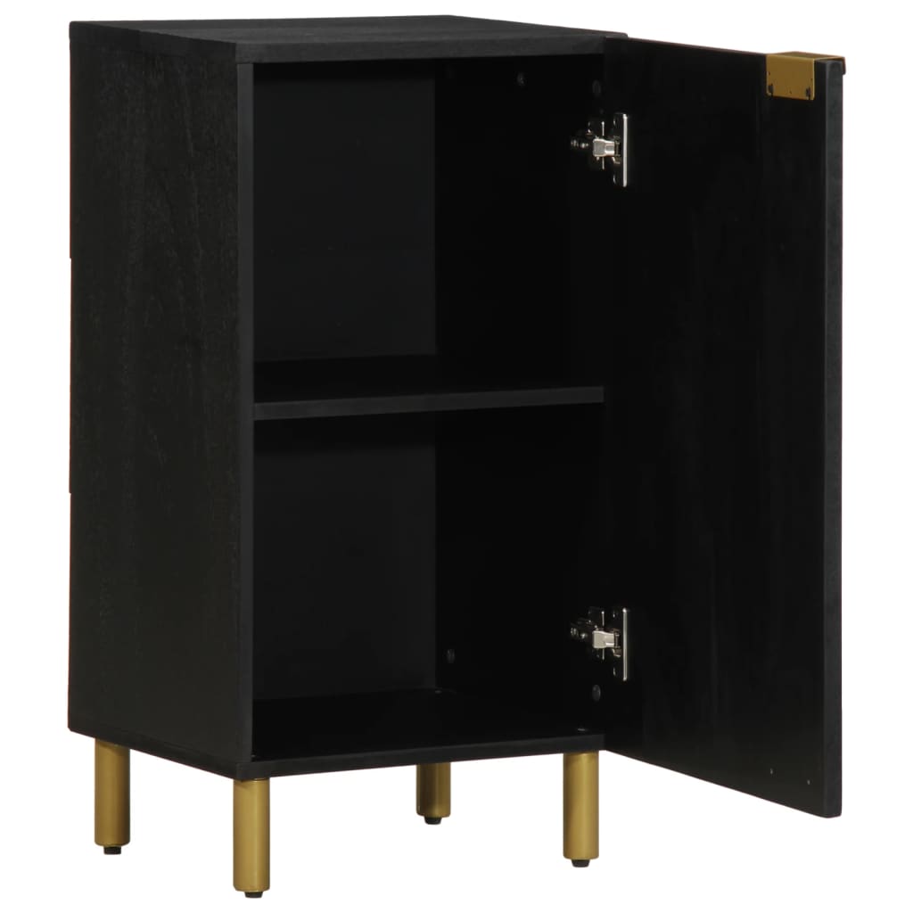 Credenza Nera 40x33x75 cm in Legno Multistrato - homemem39