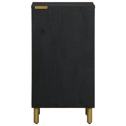 Credenza Nera 40x33x75 cm in Legno Multistrato - homemem39