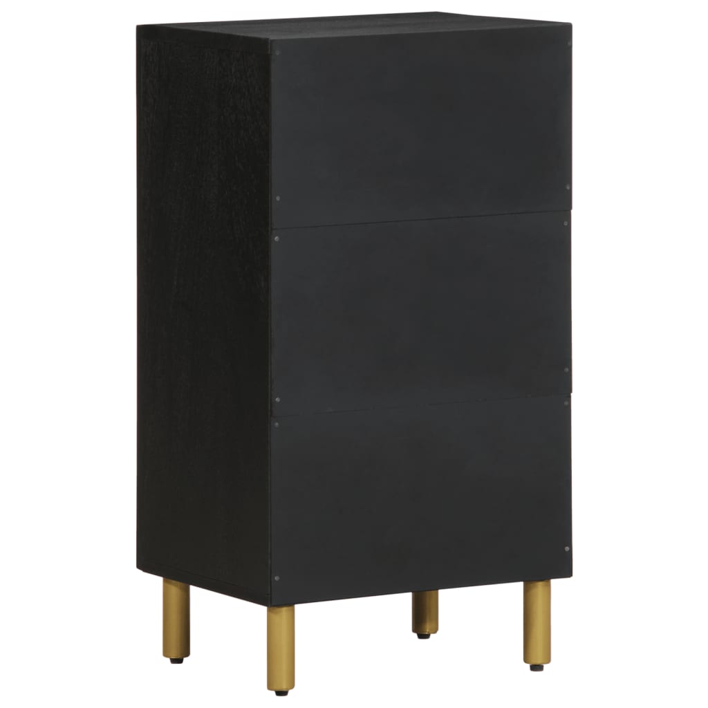 Credenza Nera 40x33x75 cm in Legno Multistrato - homemem39