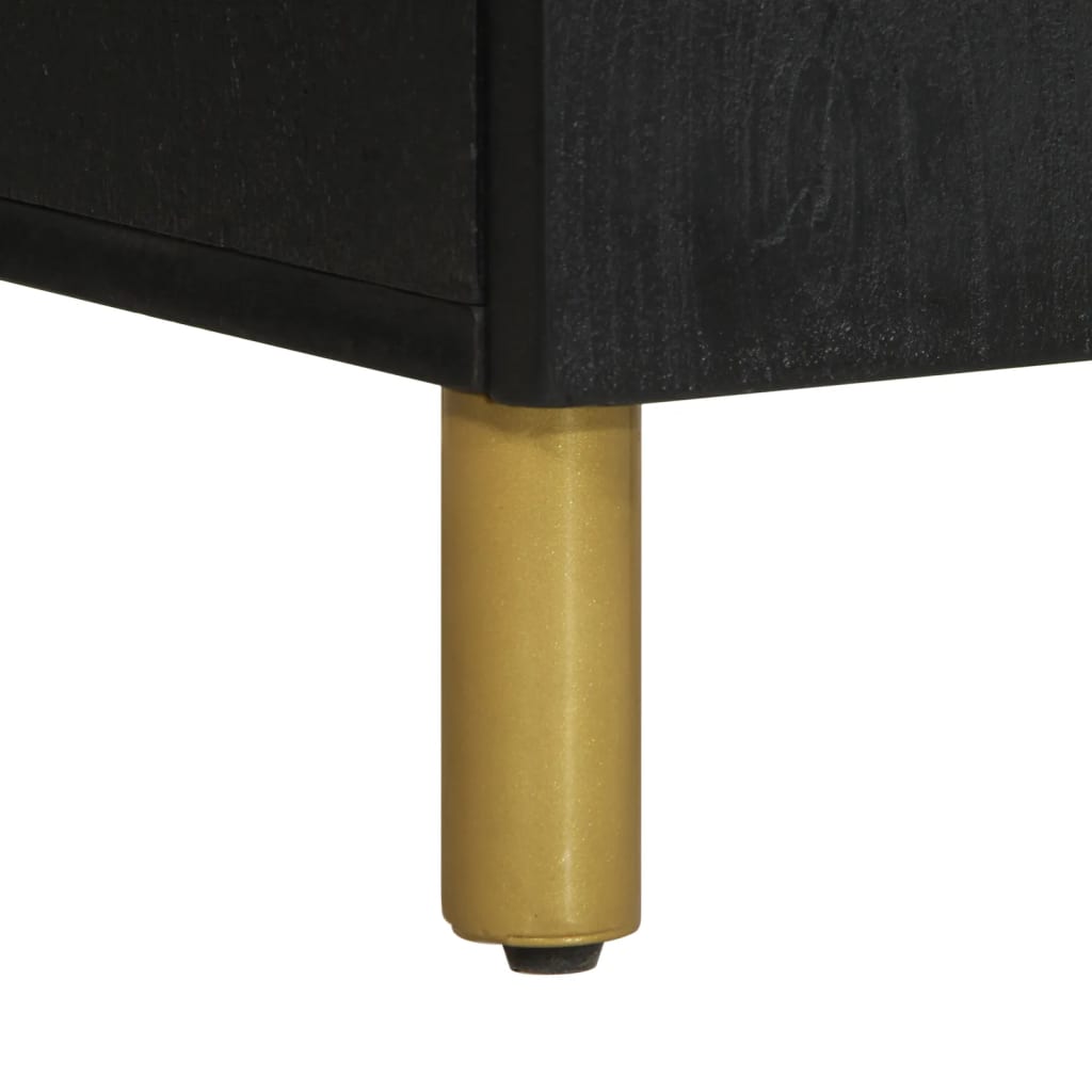 Credenza Nera 40x33x75 cm in Legno Multistrato - homemem39