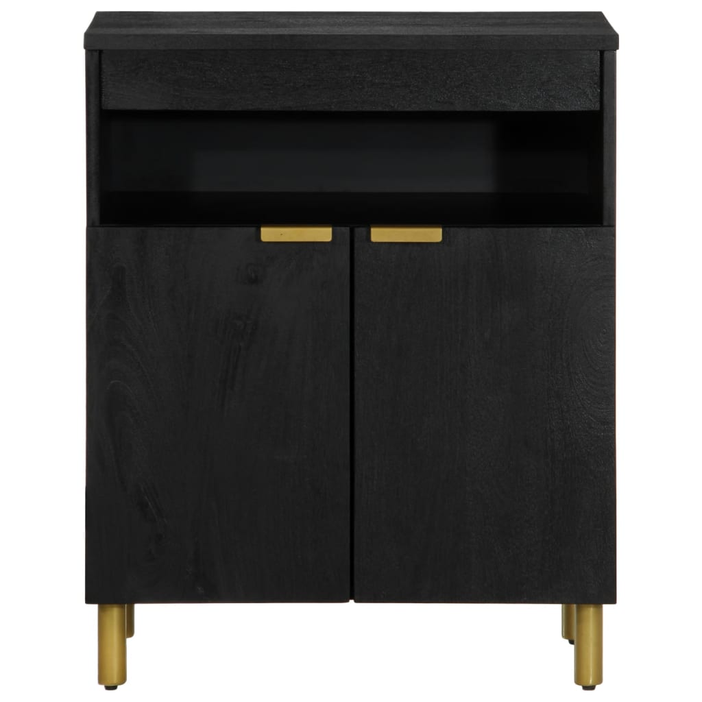 Credenza Nera 60x33x75 cm in Legno Multistrato - homemem39