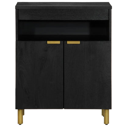 Credenza Nera 60x33x75 cm in Legno Multistrato - homemem39