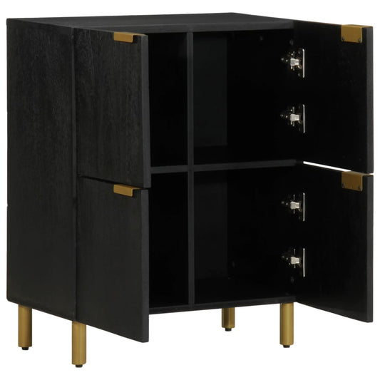 Credenza Nera 60x33x75 cm in Legno Multistrato - homemem39