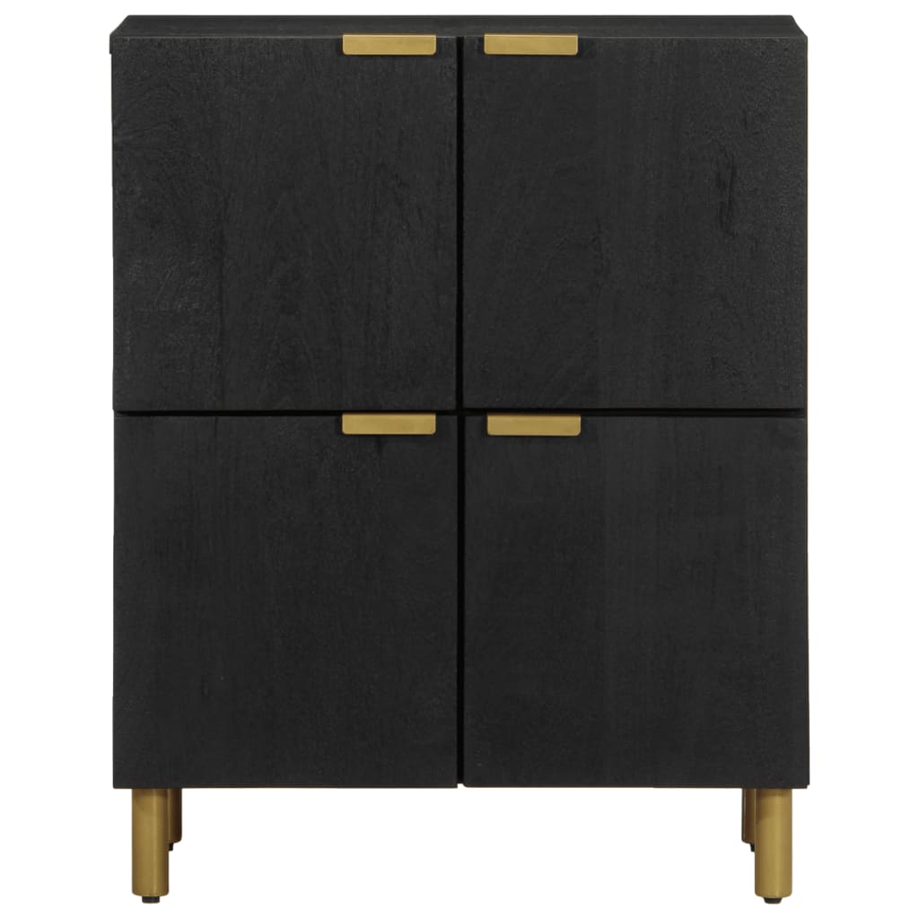 Credenza Nera 60x33x75 cm in Legno Multistrato - homemem39