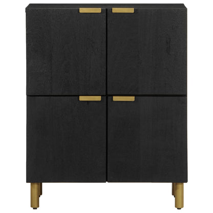 Credenza Nera 60x33x75 cm in Legno Multistrato - homemem39