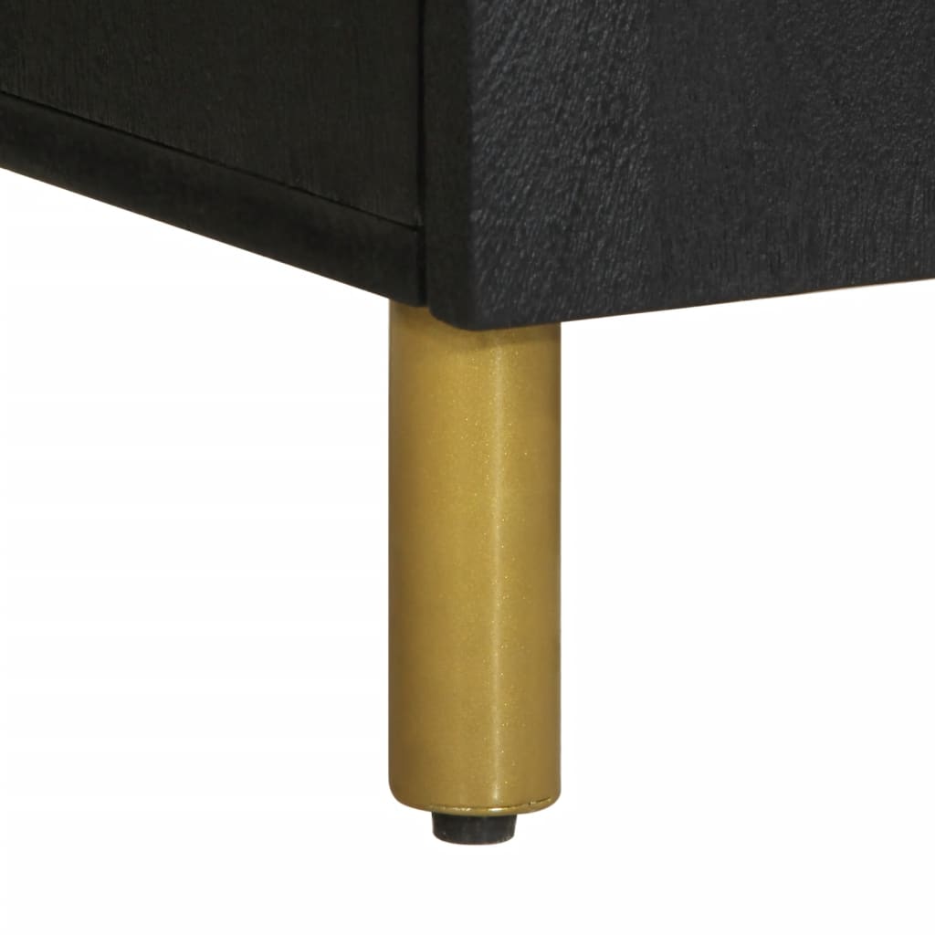 Credenza Nera 60x33x75 cm in Legno Multistrato - homemem39